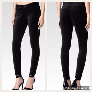 Paige Verdugo Black Velvet Ankle Jeans